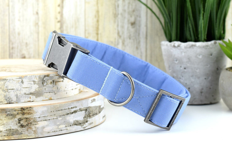 Solid Periwinkle Blue Dog Collar