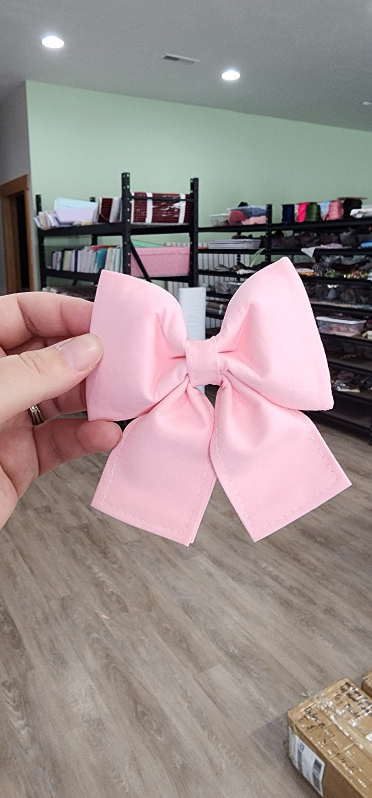 Minor Defect - Solid Blush Girly Bow - S/M
