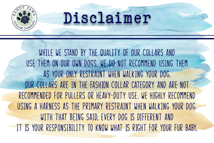 Turkey Day Dog Collar ~ Thanksgiving Fall Fashion Dog Collar ~ Fabric Dog Collar ~ Yellow Gold Metal Hardware ~ Sandy Paws Collar Co®