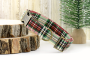 Christmas Plaid Dog Collar