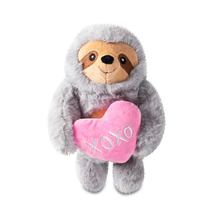 Hugs & Kisses Sloth Plush Dog Toy