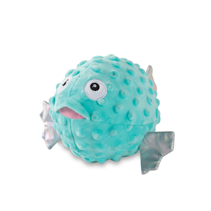 Puffed Up Puffer Fish Dog Toy