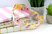 Floral Dog Collar - Pink & Yellow