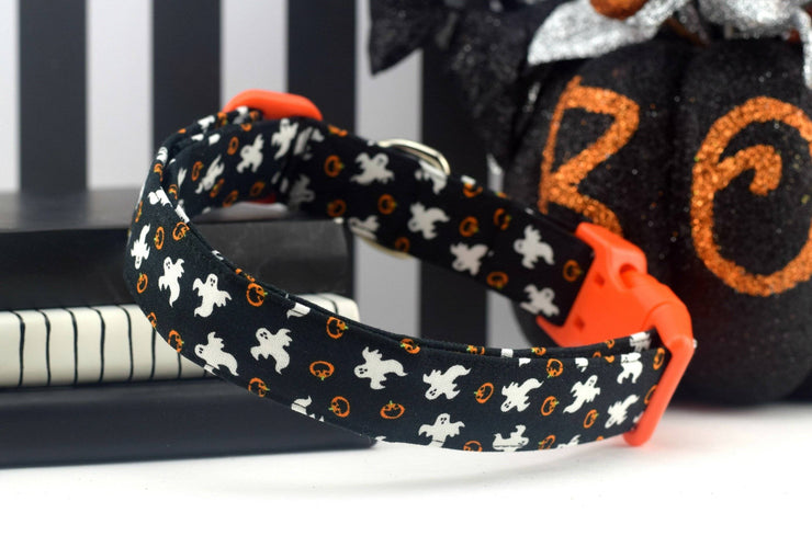 Ghosts & Pumpkins Dog Collar