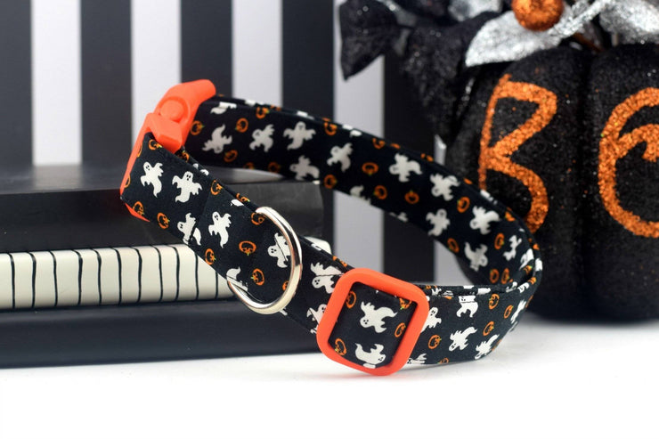 Ghosts & Pumpkins Dog Collar