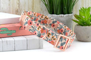 Les Fleurs Rosa Dog Collar - Peach