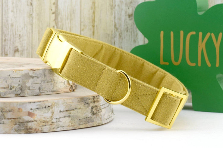 Gold GLITTER Dog Collar