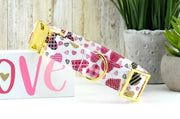 Patterned Heart Dog Collar