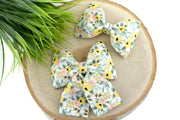 Primavera Rosa Dog Collar Bow - Cream ~ Yellow, Pink, Mint Dog Collar Bow ~ Rifle Paper Co Slide On Dog Collar Bow ~ Sandy Paws Collar Co®