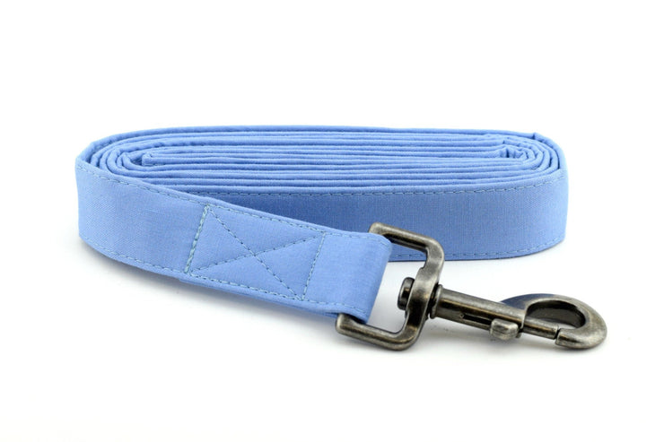 Solid Periwinkle Dog Leash ~ Solid Fabric Dog Leash - Fashion Dog Leash ~ Antique Silver Hardware ~ Sandy Paws Collar Co