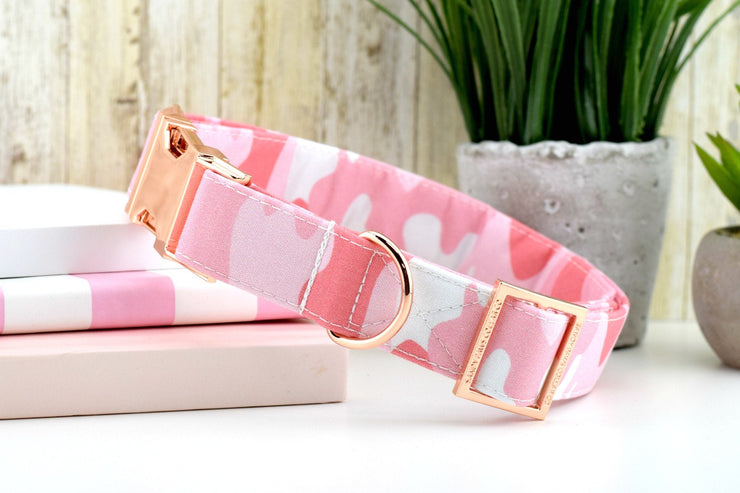 Camo Dog Collar - Pink