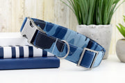 Camo Dog Collar - Blue