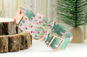 Tropical Christmas Dog Collar