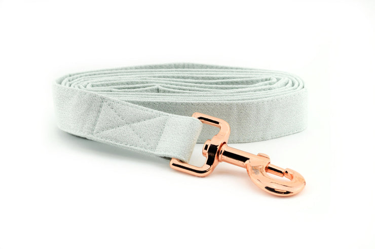 Mint GLITTER Dog Leash ~ Glitter Fabric Dog Leash ~ Fashion Dog Leash ~ Rose Gold Hardware ~ Sandy Paws Collar Co