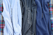 Monogram Paw Print Embroidered Quarter-Zip Sweatshirt - Bella Canvas - Sandy Paws Collar Co