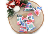 Christmas Gift Dog Collar Bow ~ Christmas Dog Collar Bow Tie ~ Girly Dog Collar Bow ~ Slide On Bow for Dog Collar ~ Sandy Paws Collar Co®
