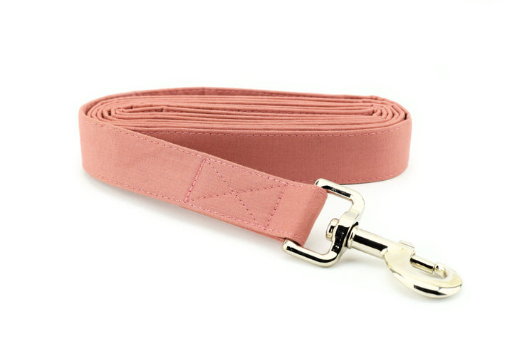 Solid Mauve Dog Leash ~ Fabric Dog Leash - Fashion Dog Leash ~ Silver Hardware ~ Sandy Paws Collar Co®
