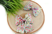Tulip Dog Collar Bow ~ Easter Floral Dog Collar Bow Tie ~ Girly Collar Bow ~ Slide On Bow for Dog Collar ~ Sandy Paws Collar Co®