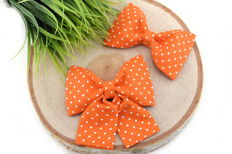 Navy Swiss Dot Ribbon - Hair bow Ribbon