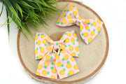 Pineapple Dog Collar Bow - Pink ~ Summer Dog Collar Bow Tie ~ Girly Dog Collar Bow ~ Slide On Bow for Dog Collar ~ Sandy Paws Collar Co®