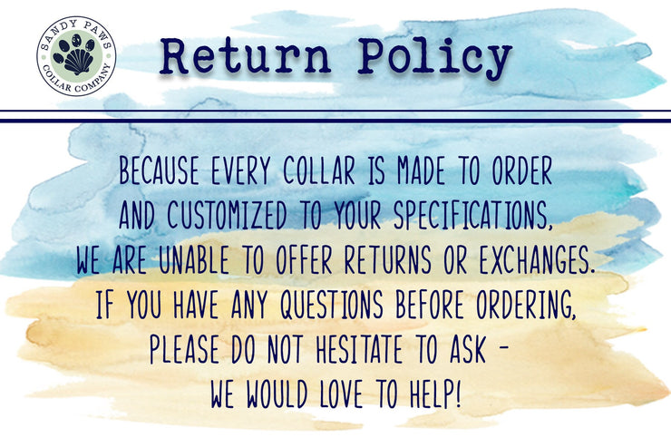 Dog Collar Buckle Engraving UPGRADE - Must be purchased in addition to a collar listing