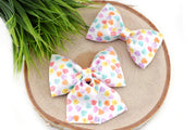 Conversation Heart Dog Collar Bow ~ Valentine's Dog Bow Tie ~ Girly Dog Collar Bow ~ Slide On Collar Bow ~ Sandy Paws Collar Co®
