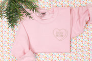 Dog Mom Conversation Heart Sweatshirt ~ Dog Mom Gift ~ Valentine's Day Women's Sweatshirt ~ Sandy Paws Collar Co®