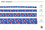 Rocket Pop Dog Collar ~ 4th of July Cotton Fabric Dog Collar ~ Patriotic Fashion Dog Collar ~ Silver Metal Hardware ~ Sandy Paws Collar Co®