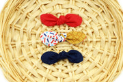 Patriotic Ice Cream Knot Hair Bows ~ Baby Hair Bows~ Dog Hair Accessories ~ Dog Hair Clip ~ Baby Hair Accessories ~ Sandy Paws Collar Co®