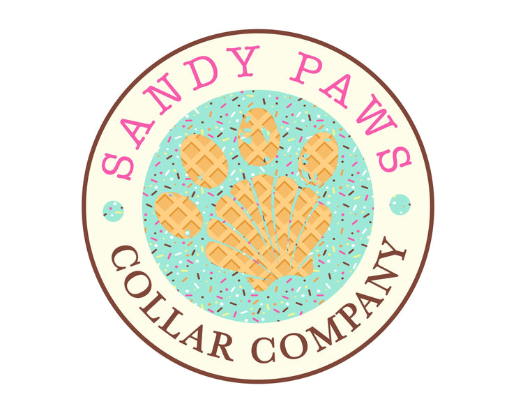 Ice Cream Sprinkles Key Fob - Mint ~ Yellow Gold Hardware ~ Sandy Paws Collar Co®