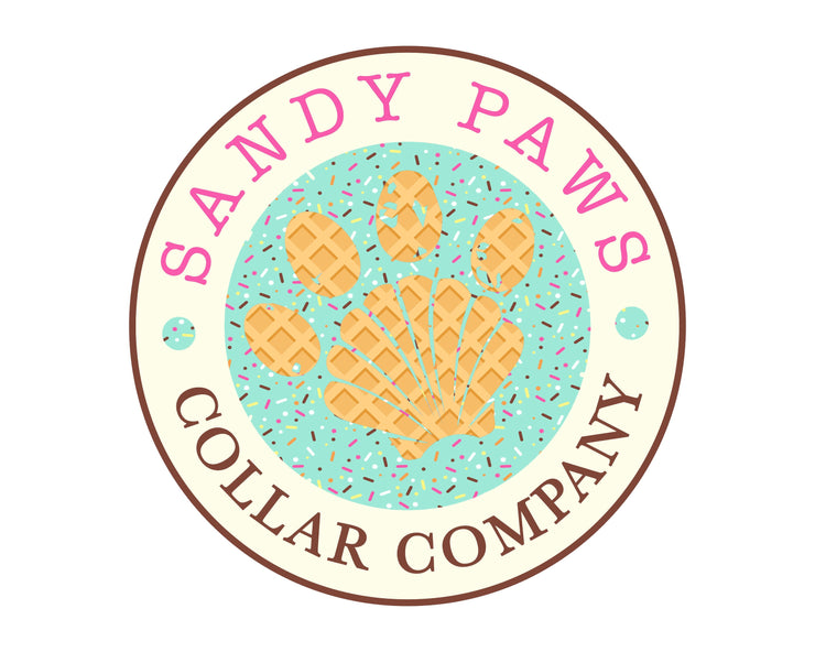 Ice Cream Sprinkles Dog Leash - Mint ~ Rainbow Fabric Dog Leash ~ Fashion Dog Leash ~ Yellow Gold Hardware ~ Sandy Paws Collar Co®