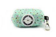 Sprinkle Print Pet Waste Bag Holder - Mint ~ Sandy Paws Collar Co®