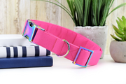 Solid Fuchsia Dog Collar
